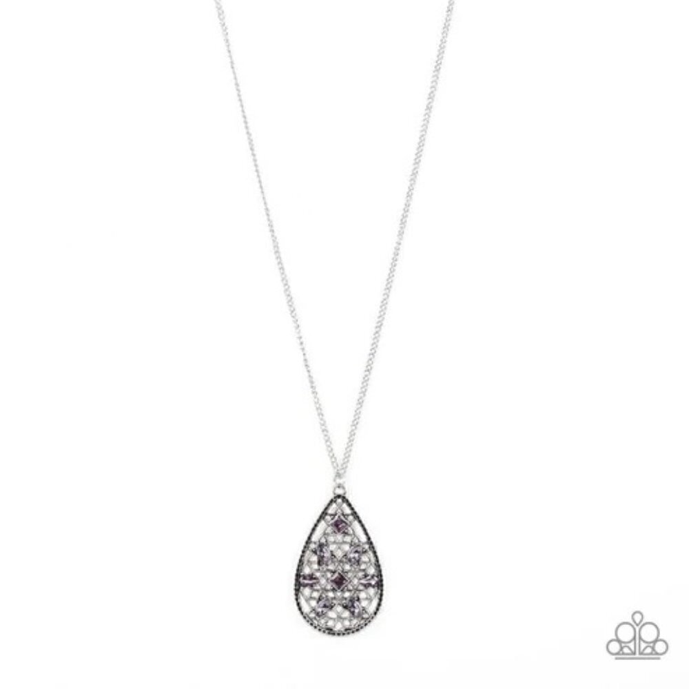 Gala Glimmer Purple Necklace
